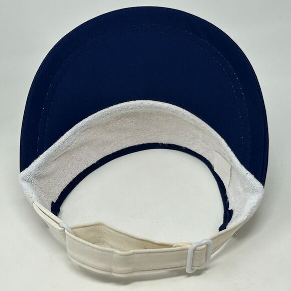 Vintage St George Utah Niffer Visor Hat Cap 80s Blue Strapback - Picture 4 of 9
